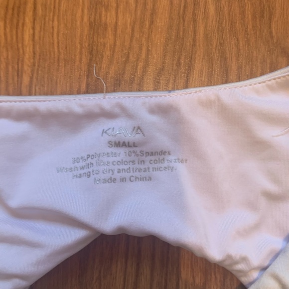 Sports bra, size small. White with some light blue - Picture 2 of 3